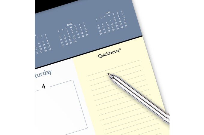 At A Glance® Quicknotes® 2025 Monthly Desk Pad Calendar Open Format