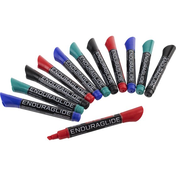 Dry Erase Marker Mit Keilspitze – 20 Stück, Farblos, Leicht Abwischbar