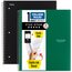 Five Star® Spiral Notebook Plus Study App, 1 Subject, College Ruled, 8 1/2" x 11", 2 Pack, Black, Forest Green thumbnail images 1 of 5
