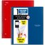 Five Star® Spiral Notebook Plus Study App, 1 Subject, College Ruled, 8 1/2" x 11", 2 Pack, Pacific Blue, Fire Red thumbnail images 1 of 5