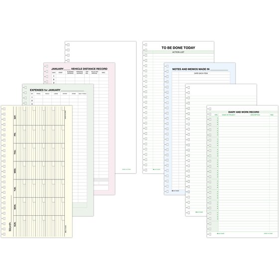 Dopp Day Timer Day-Timer® Two Page Per Week Original Planner Refills, Wirebound ...