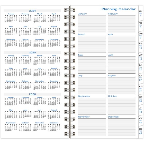 DayTimer® Simply Stated January 2025 December 2025 Two Page Per Week