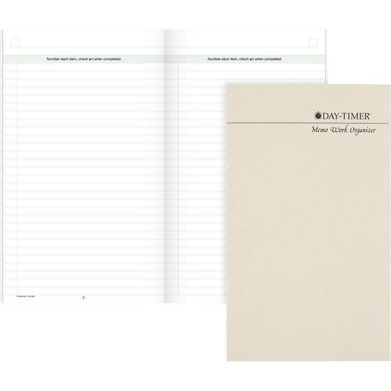 Day-Timer® Two Page Per Day Reference Wirebound Planner Refills, 5 1/2