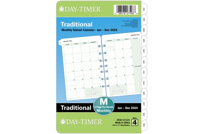 day-timer-classic-january-2025-december-2025-two-page-per-month-planner-refill-loose-leaf-desk-size-5-1-2-x-8-1-2-monthly-day-timer