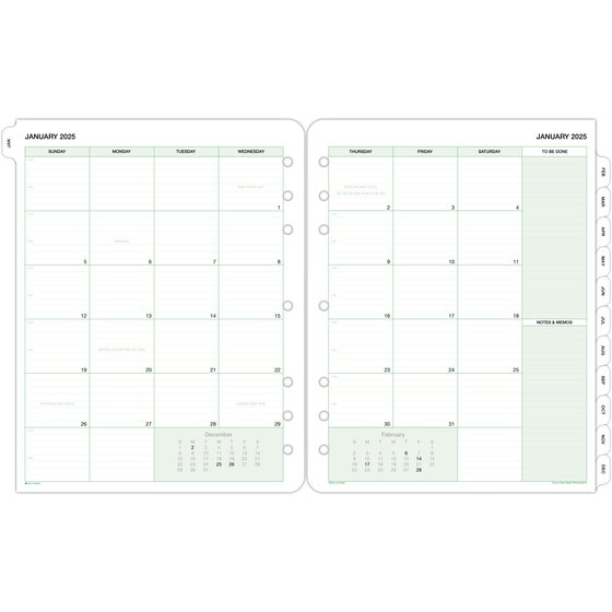 Two Page Per Month Planner