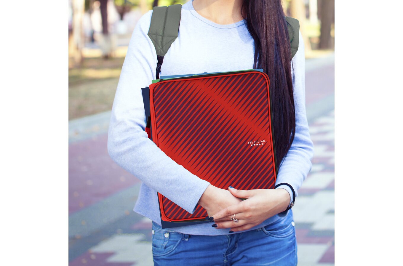 Plus Folder 3 Inch Zipper Binder Five Star 2 Inch Zipper Binder Plus File Folders ...