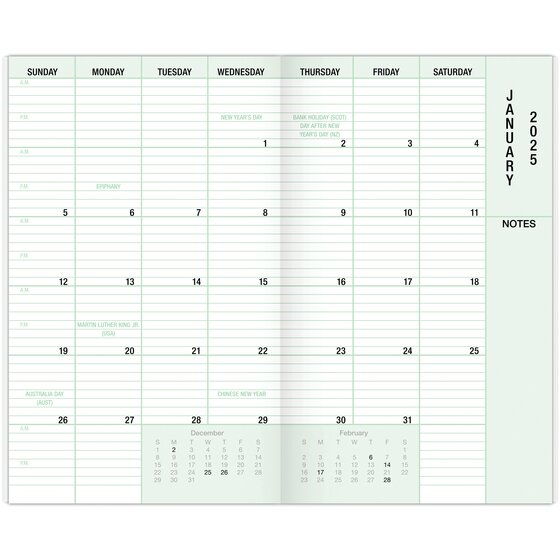 DayTimer® January 2025 August 2026 20Month Advance Planner Refill