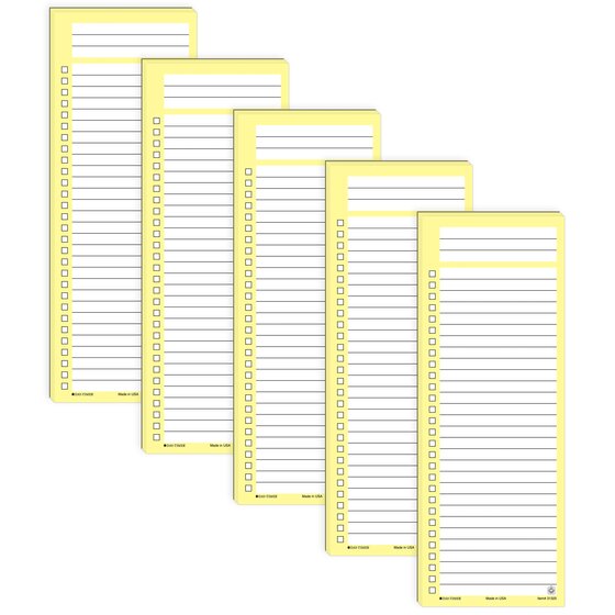 DayTimer® SelfStick Hot List, 2 7/8" x 7 7/8", 5 Pack Sticky Notes