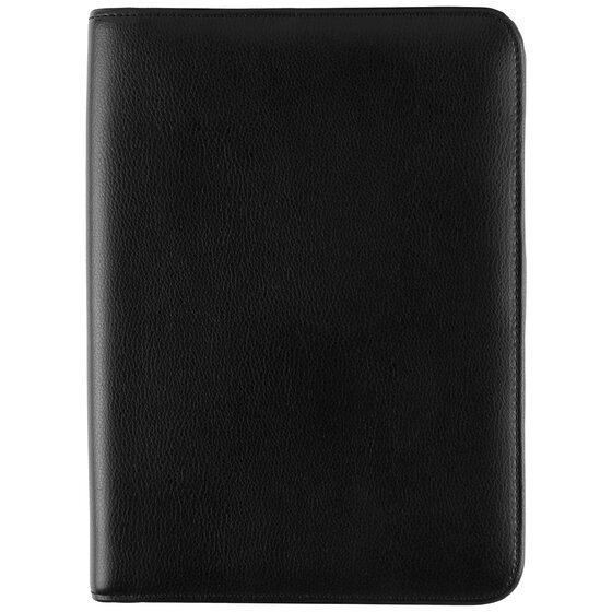 Day-Timer® Armorhide® Leather Zippered Planner Cover Black, Journal ...