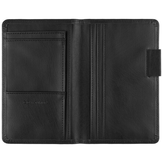 Day-Timer® Antique Vinyl Open Style Planner Cover, Black, Pocket Size, Fits 3 1/2" x 6 1/2" Pages