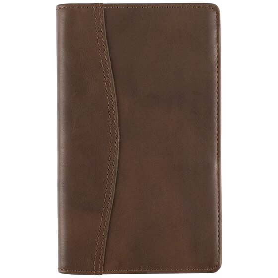 Day-Timer® Distressed Leather Open Style Planner Cover, Dark