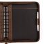 Day-Timer® Distressed Leather Zippered Planner Cover, Dark Tan, Desk Size, Fits 5 1/2" x 8 1/2" Pages thumbnail images 4 of 7