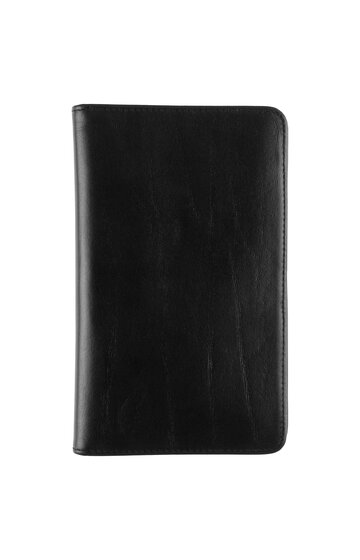 Day-Timer® Western Coach Leather Open Style Planner Cover, Black, Pocket Size, Fits 3 1/2" x 6 1/2" Pages