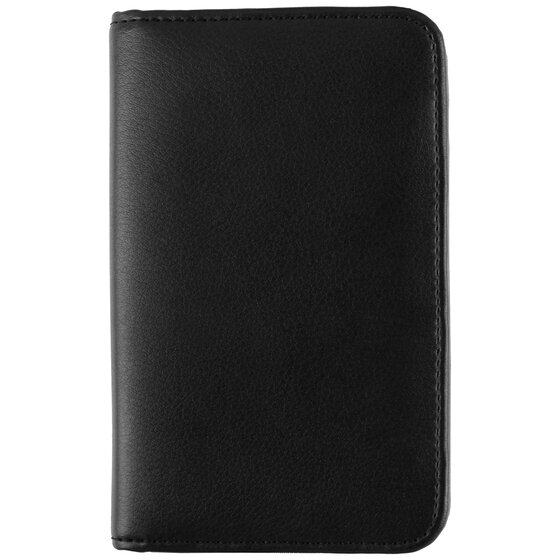 Day-Timer® Armorhide Leather Zippered Planner Cover, Black, Compact ...