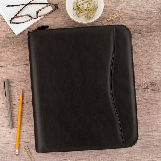 Day-Timer® Undated Avalon Faux Leather Planner Starter Set, Black