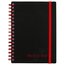 Black n' Red Soft Cover Business Notebook, Twin Wire, 70 Sheets, 5 5/8" x 3 3/4", Black thumbnail images 1 of 6