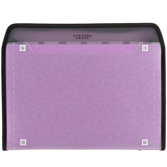 Five Star 7-Pocket Expanding Files with Reminder Tabs Plus Study