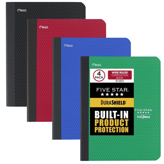 Five Star® DuraShield™ Composition Book with Antimicrobial Front