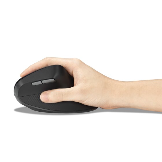 Kensington Pro Fit Ergo MY630 EQ Rechargeable Bluetooth Mouse with 2.4GHz USB-A Reciever, 57% Post-Consumer Recycled (SCS) Content, With Up to 4 Months Of Battery Life Per Charge (K72482WW