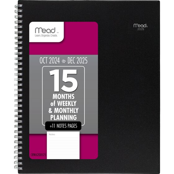 Mead Basic Weekly Monthly Planners | Regular Year Planners | Mead
