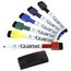 Quartet® ReWritables® Mini Dry-Erase Marker and Eraser Value Pack, Magnetic, Assorted Classic Colors, 6 Pack thumbnail images 1 of 6