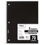 Mead Spiral Notebook, 1 Subject, Wide Ruled, 70 Sheets, 10 1/2" x 7 1/2", Black thumbnail images 1 of 7