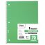 Mead Spiral Notebook, 1 Subject, Wide Ruled, 70 Sheets, 10 1/2" x 7 1/2", Green thumbnail images 1 of 7