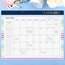 Simplified by Emily Ley for AT-A-GLANCE® Academic 2025-2026 Monthly Desk Pad Calendar, Happy Stripe, Standard, 21 3/4" x 17" thumbnail images 2 of 7