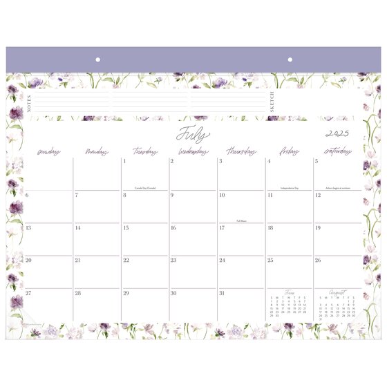 Leah Bisch™ for Cambridge® Academic 20252026 Monthly Desk Pad Calendar