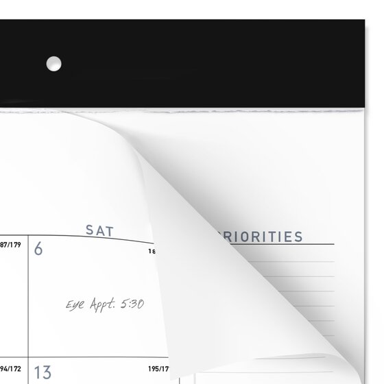 AT-A-GLANCE® Contemporary Academic 2025-2026 Monthly Desk Pad Calendar ...