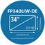 FP340UW-DE Privacy Screen for Dell 34” P3424WE Curved Monitor thumbnail images 3 of 7