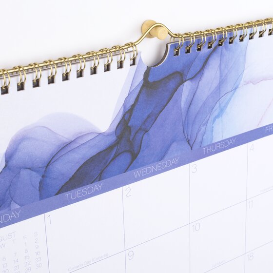 Cambridge® Aqueous Academic 20252026 Monthly Wall Calendar, Medium, 15