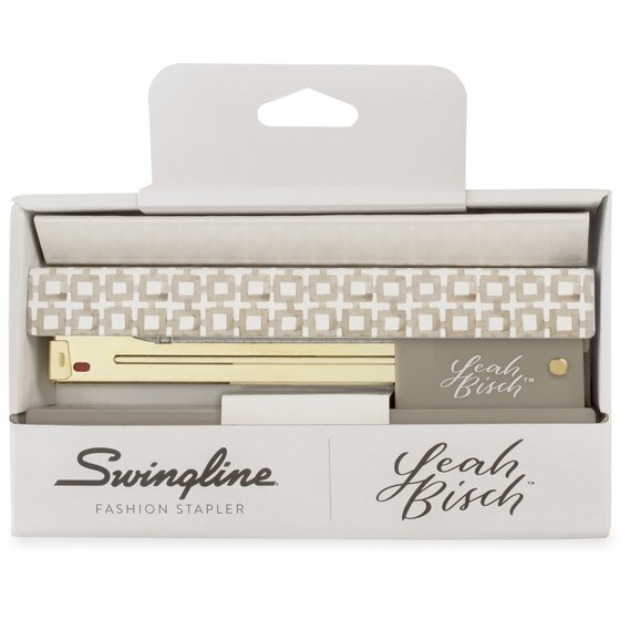 Leah Bisch™ for Swingline® Full Strip Stapler, Tan Tiles