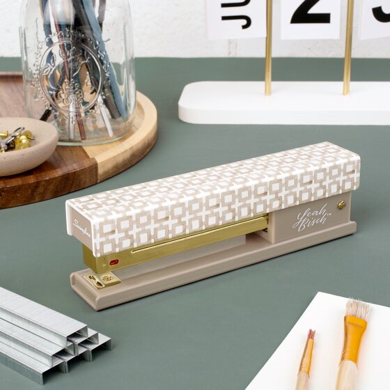 Leah Bisch™ for Swingline® Full Strip Stapler, Tan Tiles