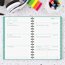 Mead® Color Pop Academic 2025-2026 Weekly Monthly Planner, Aquatic Awe, Small, 5 1/2" x 8 1/2" thumbnail images 2 of 7