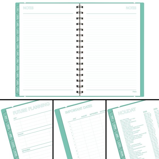 Mead® Color Pop Academic 20252026 Weekly Monthly Planner, Aquatic Awe