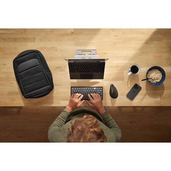Tastiera Compatta Wireless Kensington – Bluetooth E USB, Multi-Device, Layout Italiano QWERTY, Perfetta Per Casa E Ufficio