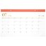 Cambridge® WorkStyle® Academic 2025-2026 Monthly Desk Pad Calendar, Pink Peach, Compact, 17 3/4" x 11" thumbnail images 1 of 7