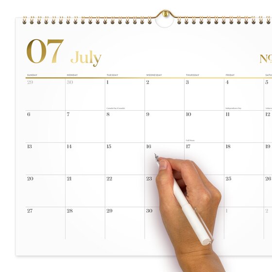 Cambridge® WorkStyle® Academic 20252026 Monthly Wall Calendar, White