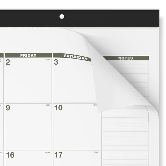ATAGLANCE® 2026 Recycled Monthly Desk Pad Calendar, Standard, 22" x