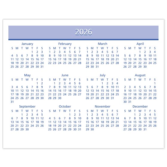 ATAGLANCE® QuickNotes® FLIPAWEEK® 2026 Weekly Desk Calendar Refill