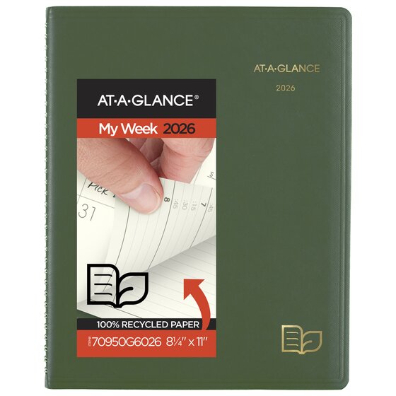 AT-A-GLANCE® Recycled Weekly Monthly Appointment Books | Weekly