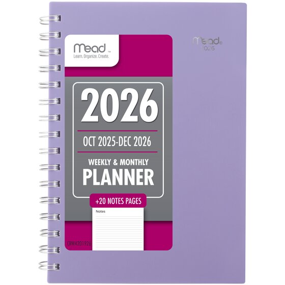 Mead® Basic Weekly Monthly Planners | Regular Year Planners | Mead