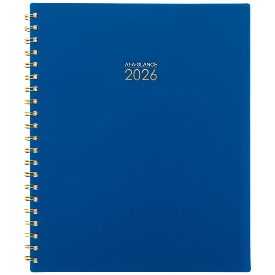 AAG AT-A-GLANCE Harmony 2026 Weekly Monthly Planner Indigo Large 8 12 x 11 - Weekly Monthly Planners