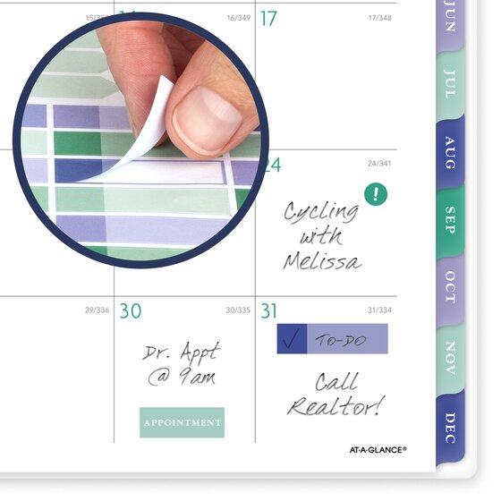 AT-A-GLANCE® BADGE 2026 Weekly Monthly Planner, Floral