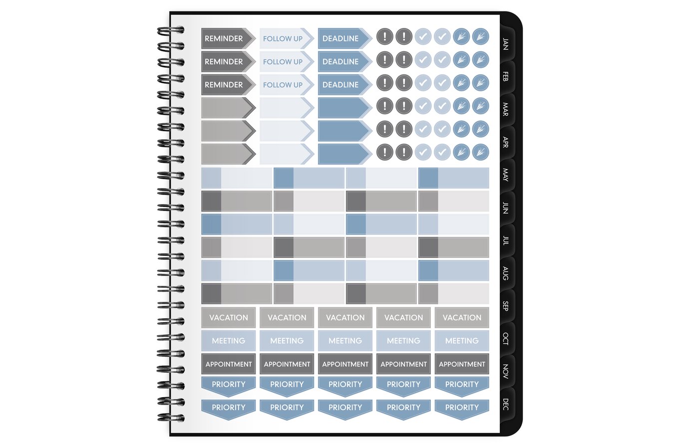 AT-A-GLANCE 2026 Monthly Planner - Large 8x10 Black Organizer For Busy Schedules
