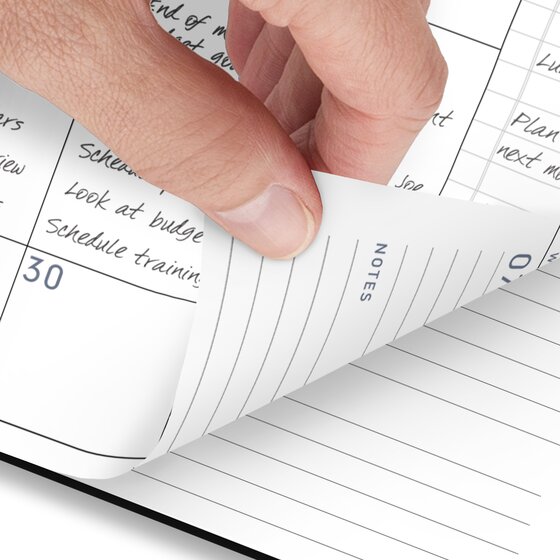 ATAGLANCE® Contemporary Lite 2026 Weekly Monthly Planner, Black