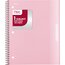 Mead® 1 Subject Wide Ruled Notebook, 8" x 10.5", Pastel Pink, Poly, Spiral, 100 Sheets thumbnail images 1 of 8