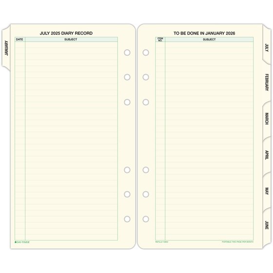 2026 At-A-Glance 471-225 Daily Monthly Planner Refill, 3-3/4