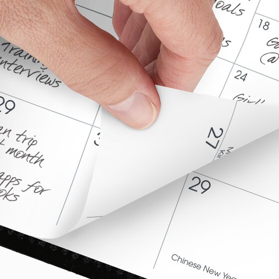 ATAGLANCE® 2026 Refillable Monthly Planner, Black, Pocket, 3 1/2" x 6